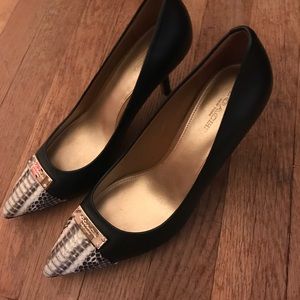 Coach High Heel with Snakeskin Toe